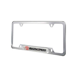 Brand New Universal 1PCS Mazdaspeed Chrome Metal License Plate Frame