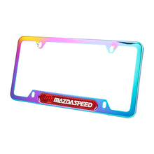 Load image into Gallery viewer, Brand New Universal 2PCS Mazdaspeed Neo Chrome Metal License Plate Frame