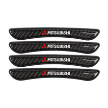 Load image into Gallery viewer, Brand New 4PCS Mitsubishi Real Carbon Fiber Anti Scratch Badge Car Door Handle Cover Trim