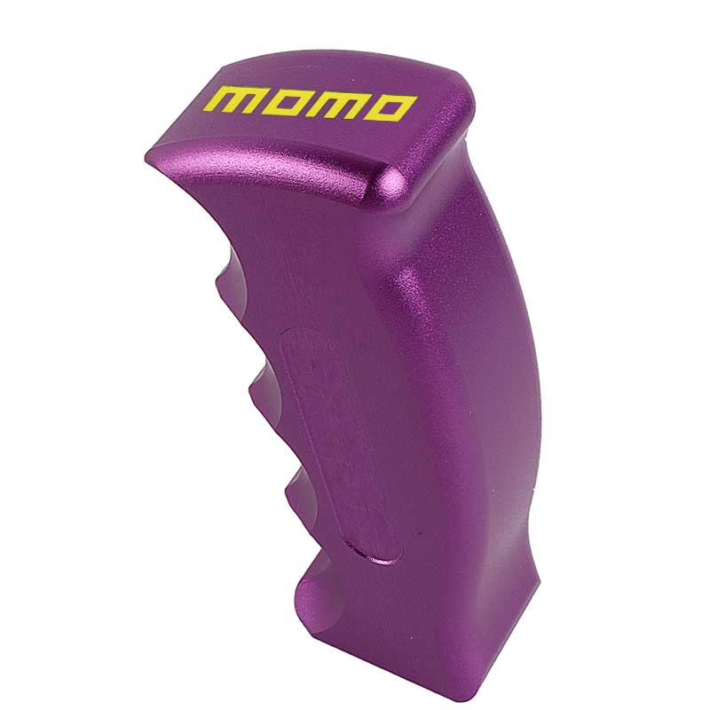 Brand New Momo Universal Purple Aluminum Slotted Pistol Grip Handle Manual Gear Shift Knob Shifter M8 M10 M12