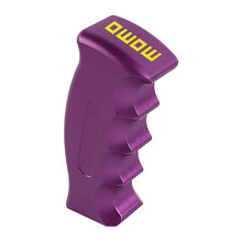 Load image into Gallery viewer, Brand New Momo Universal Purple Aluminum Slotted Pistol Grip Handle Manual Gear Shift Knob Shifter M8 M10 M12