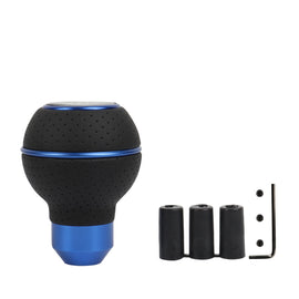 Brand New Universal Momo Carbon Fiber Blue & Black Ball Manual Gear Shift Knob Lever Shifter