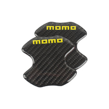 Load image into Gallery viewer, BRAND NEW UNIVERSAL 2PCS MOMO REAL CARBON FIBER ANTI-SCRATCH DOOR HANDLE PROTECTOR