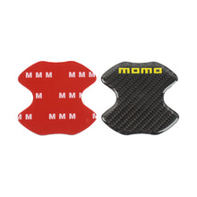 Load image into Gallery viewer, BRAND NEW UNIVERSAL 2PCS MOMO REAL CARBON FIBER ANTI-SCRATCH DOOR HANDLE PROTECTOR