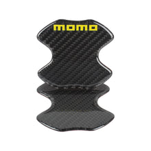 Load image into Gallery viewer, BRAND NEW UNIVERSAL 2PCS MOMO REAL CARBON FIBER ANTI-SCRATCH DOOR HANDLE PROTECTOR