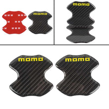 Load image into Gallery viewer, BRAND NEW UNIVERSAL 2PCS MOMO REAL CARBON FIBER ANTI-SCRATCH DOOR HANDLE PROTECTOR