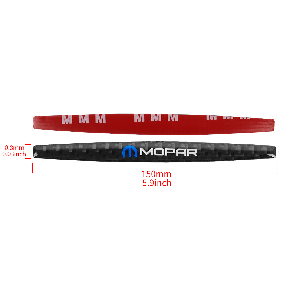 Brand New 4PCS Mopar Real Carbon Fiber Anti Scratch Badge Car Door Handle Cover Trim
