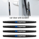 Brand New 4PCS Mopar Real Carbon Fiber Anti Scratch Badge Car Door Handle Cover Trim