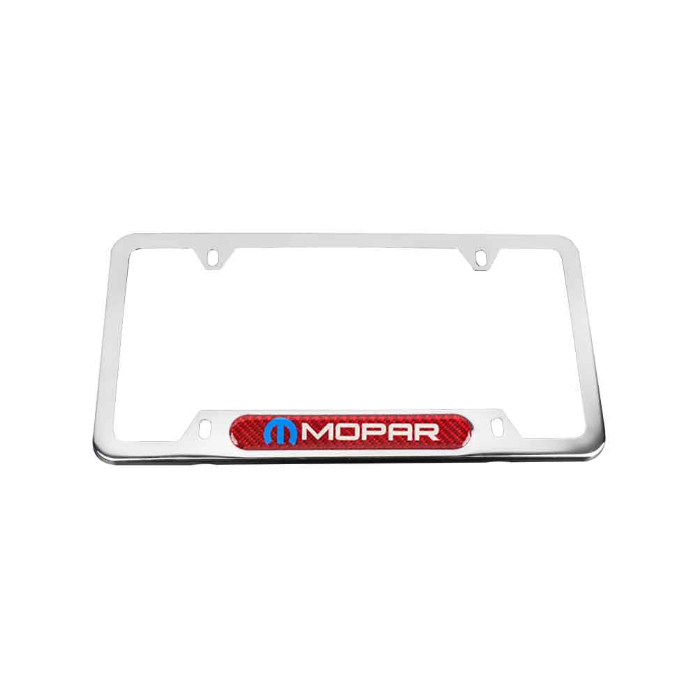 Brand New Universal 1PCS MOPAR Chrome Metal License Plate Frame
