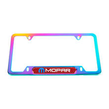 Load image into Gallery viewer, Brand New Universal 2PCS Mopar Neo Chrome Metal License Plate Frame