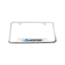 Load image into Gallery viewer, Brand New Universal 2PCS Mopar Chrome Metal License Plate Frame