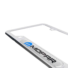 Load image into Gallery viewer, Brand New Universal 2PCS Mopar Chrome Metal License Plate Frame