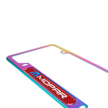 Load image into Gallery viewer, Brand New Universal 2PCS Mopar Neo Chrome Metal License Plate Frame