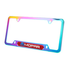 Load image into Gallery viewer, Brand New Universal 2PCS Mopar Neo Chrome Metal License Plate Frame