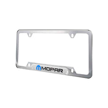 Load image into Gallery viewer, Brand New Universal 2PCS Mopar Chrome Metal License Plate Frame