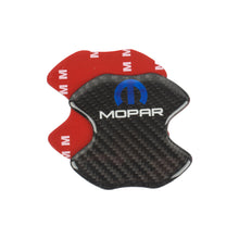 Load image into Gallery viewer, BRAND NEW UNIVERSAL 2PCS MOPAR REAL CARBON FIBER ANTI-SCRATCH DOOR HANDLE PROTECTOR