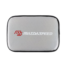 Load image into Gallery viewer, BRAND NEW UNIVERSAL MAZDASPEED CARBON FIBER SILVER Car Center Console Armrest Cushion Mat Pad Cover