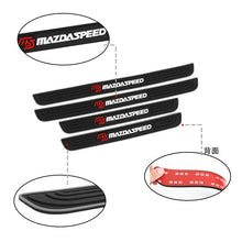 Load image into Gallery viewer, Brand New 4PCS Universal Mazdaspeed Silver Rubber Car Door Scuff Sill Cover Panel Step Protector