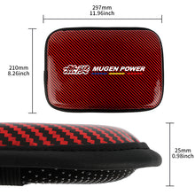 Load image into Gallery viewer, BRAND NEW UNIVERSAL MUGEN CARBON FIBER RED Car Center Console Armrest Cushion Mat Pad Cover