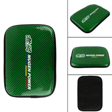 Load image into Gallery viewer, BRAND NEW UNIVERSAL MUGEN CARBON FIBER GREEN Car Center Console Armrest Cushion Mat Pad Cover