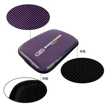 Load image into Gallery viewer, BRAND NEW UNIVERSAL MUGEN CARBON FIBER PURPLE Car Center Console Armrest Cushion Mat Pad Cover