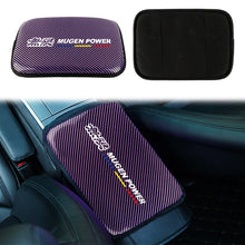 Load image into Gallery viewer, BRAND NEW UNIVERSAL MUGEN CARBON FIBER PURPLE Car Center Console Armrest Cushion Mat Pad Cover