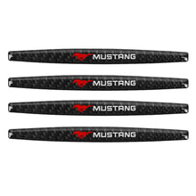 Load image into Gallery viewer, Brand New 4PCS Ford Mustang Real Carbon Fiber Anti Scratch Badge Car Door Handle Cover Trim