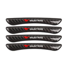 Load image into Gallery viewer, Brand New 4PCS Mustang Real Carbon Fiber Anti Scratch Badge Car Door Handle Cover Trim