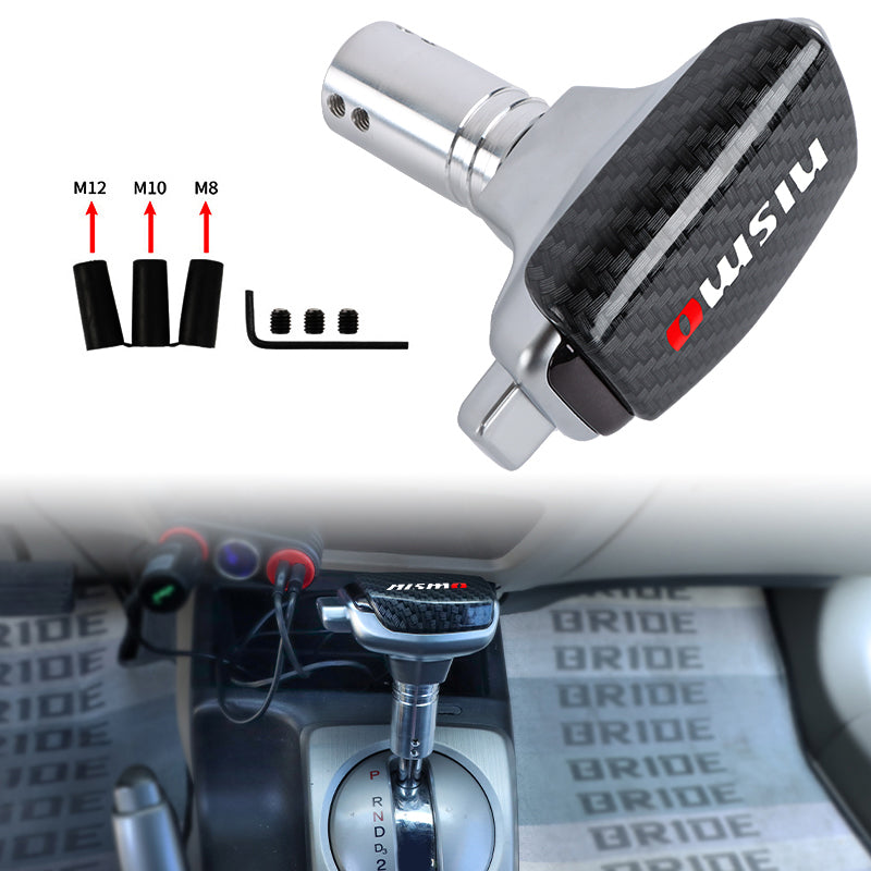Brand New Universal Nismo Carbon Fiber Pattern Style Automatic Transmission Shifter Shift Knob