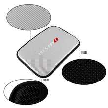 Load image into Gallery viewer, BRAND NEW UNIVERSAL NISMO CARBON FIBER SILVER Car Center Console Armrest Cushion Mat Pad Cover