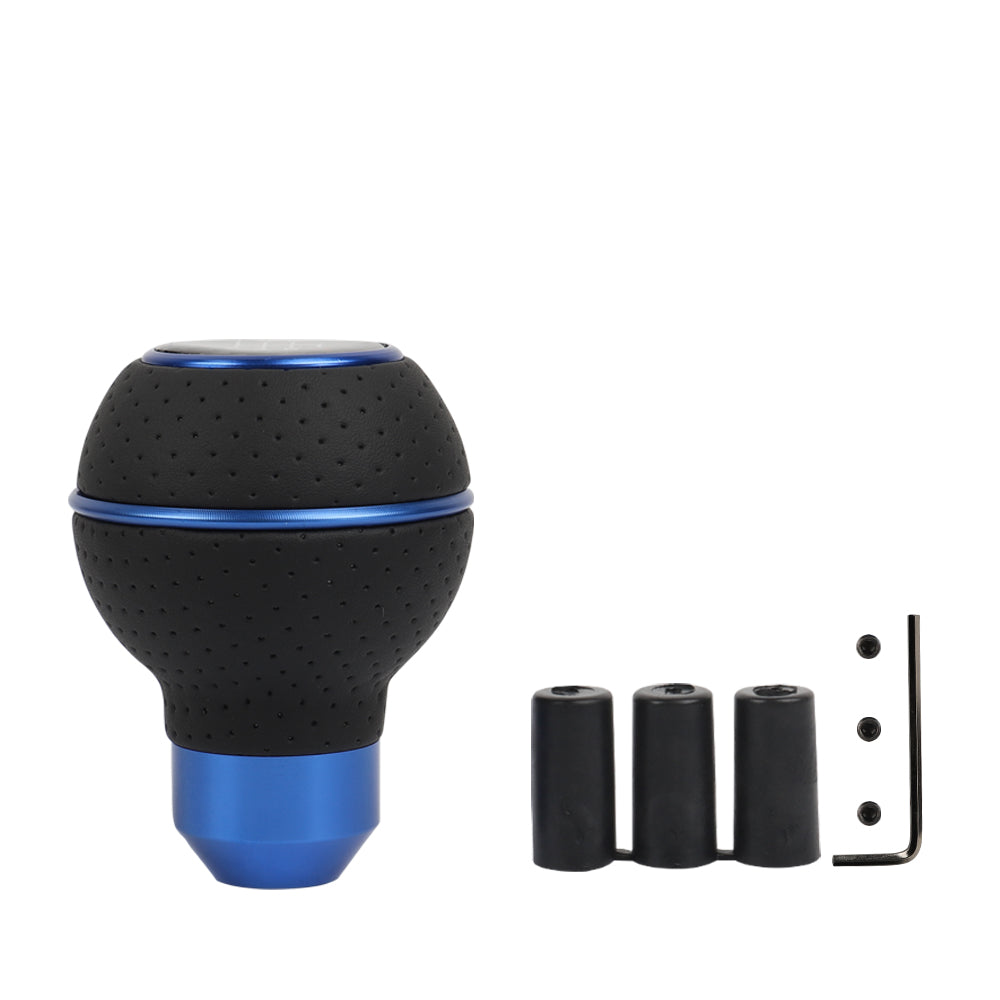 Brand New Universal Leather Nismo Blue & Black Ball Manual Car Gear Shift Knob MT Manual Shifter M8 M10 M12