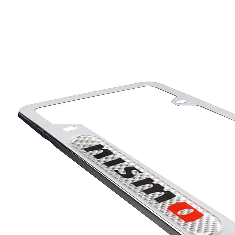 Brand New Universal 1PCS Nismo Chrome Metal License Plate Frame