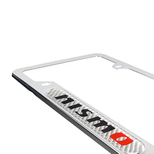 Load image into Gallery viewer, Brand New Universal 2PCS Nismo Chrome Metal License Plate Frame