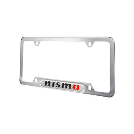 Brand New Universal 1PCS Nismo Chrome Metal License Plate Frame
