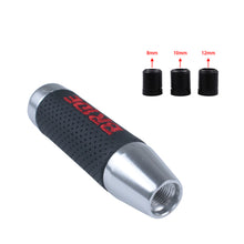 Load image into Gallery viewer, Brand New 13CM Silver Universal Bride Aluminum +Leather Gear Shift Knob Shifter Lever Head M8 M10 M12