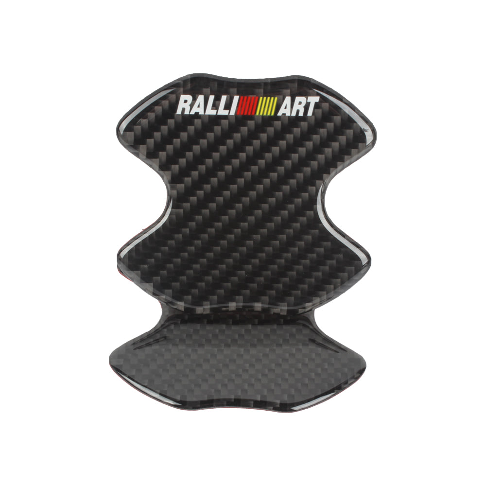 BRAND NEW UNIVERSAL 2PCS RALLIART REAL CARBON FIBER ANTI-SCRATCH DOOR HANDLE PROTECTOR