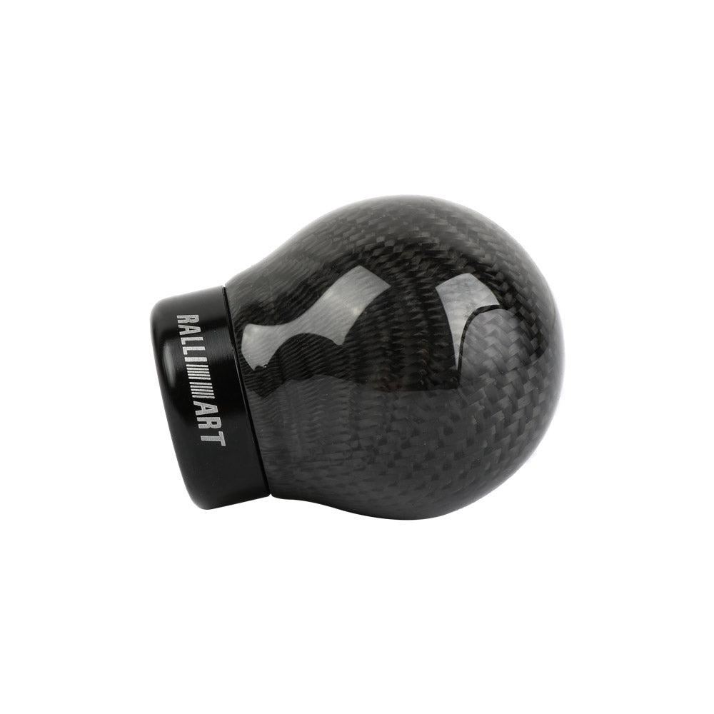 Brand New Ralliart Universal Real Carbon Fiber Round Ball Manual Car Racing Gear Shift Knob Shifter M12 M10 M8
