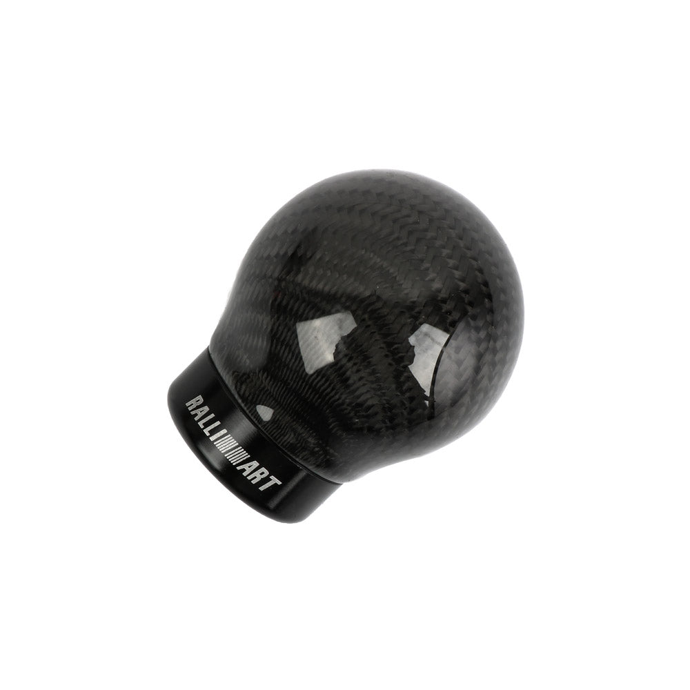 Brand New Ralliart Universal Real Carbon Fiber Round Ball Manual Car Racing Gear Shift Knob Shifter M12 M10 M8