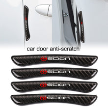 Load image into Gallery viewer, Brand New 4PCS Scion Real Carbon Fiber Anti Scratch Badge Car Door Handle Cover Trim