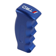 Load image into Gallery viewer, Brand New TRD Universal Blue Aluminum Slotted Pistol Grip Handle Manual Gear Shift Knob Shifter M8 M10 M12