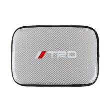 Load image into Gallery viewer, BRAND NEW UNIVERSAL TRD CARBON FIBER SILVER Car Center Console Armrest Cushion Mat Pad Cover