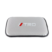 Load image into Gallery viewer, BRAND NEW UNIVERSAL TRD CARBON FIBER SILVER Car Center Console Armrest Cushion Mat Pad Cover