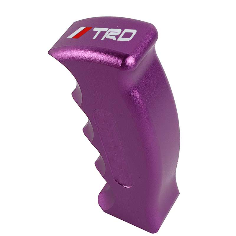 Brand New TRD Universal Purple Aluminum Slotted Pistol Grip Handle Manual Gear Shift Knob Shifter M8 M10 M12