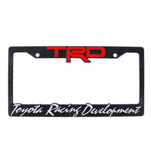 Load image into Gallery viewer, Brand New Universal 1PCS TRD ABS Plastic Black License Plate Frame Cover