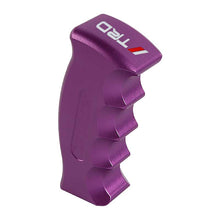 Load image into Gallery viewer, Brand New TRD Universal Purple Aluminum Slotted Pistol Grip Handle Manual Gear Shift Knob Shifter M8 M10 M12