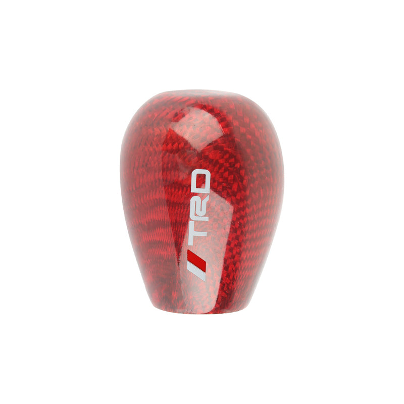Brand New Universal TRD Red Real Carbon Fiber Manual Gear Stick Shift Knob Shifter M8 M10 M12