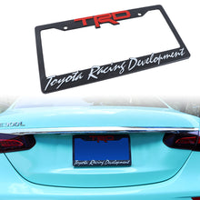 Load image into Gallery viewer, Brand New Universal 1PCS TRD ABS Plastic Black License Plate Frame Cover