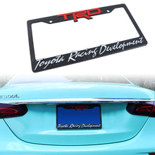 Load image into Gallery viewer, Brand New Universal 1PCS TRD ABS Plastic Black License Plate Frame Cover