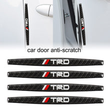 Load image into Gallery viewer, Brand New 4PCS TRD Real Carbon Fiber Anti Scratch Badge Car Door Handle Cover Trim