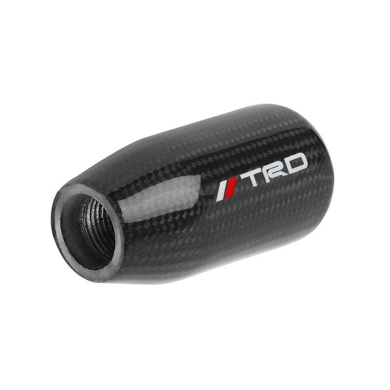 Brand New Universal V5 TRD Black Real Carbon Fiber Car Gear Stick Shift Knob For MT Manual M12 M10 M8